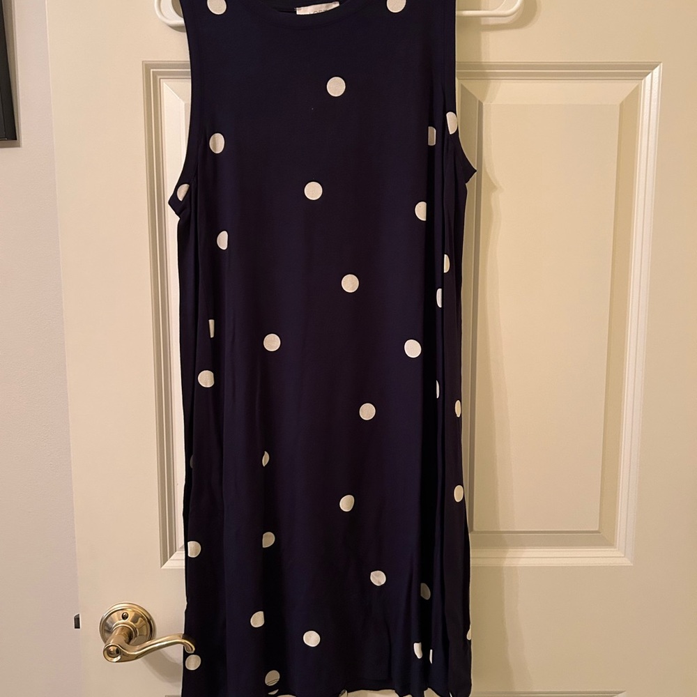 LOFT Blue A-line Sleeveless Mini Dress